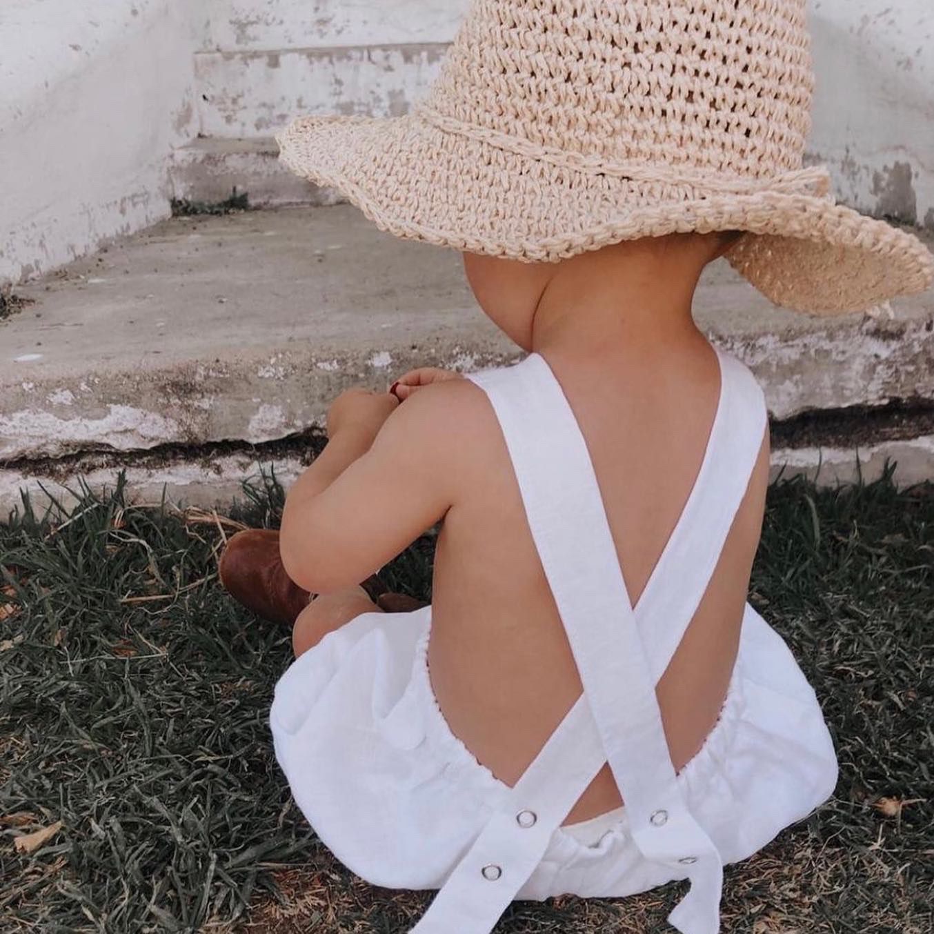 Pure Linen Summer Dungaree