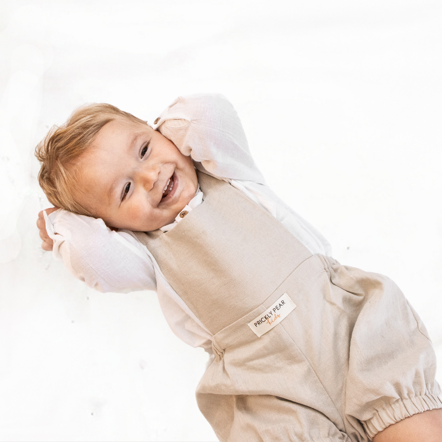 Pure Linen Summer Dungaree