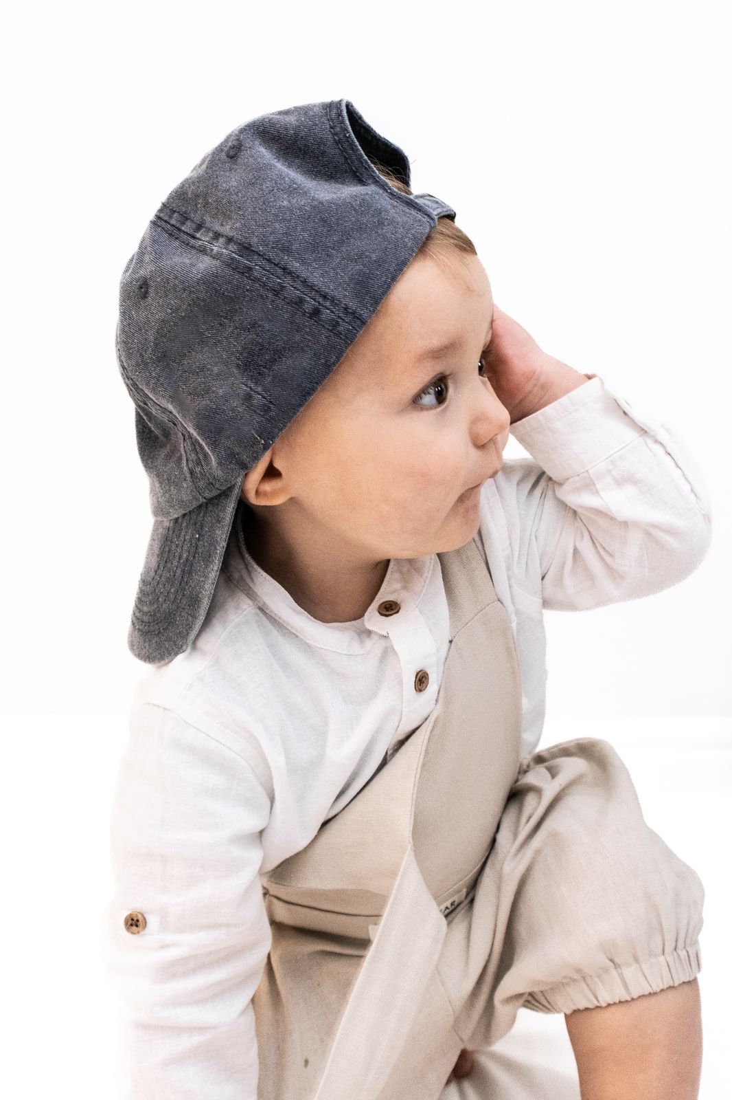 Pure Linen Summer Dungaree