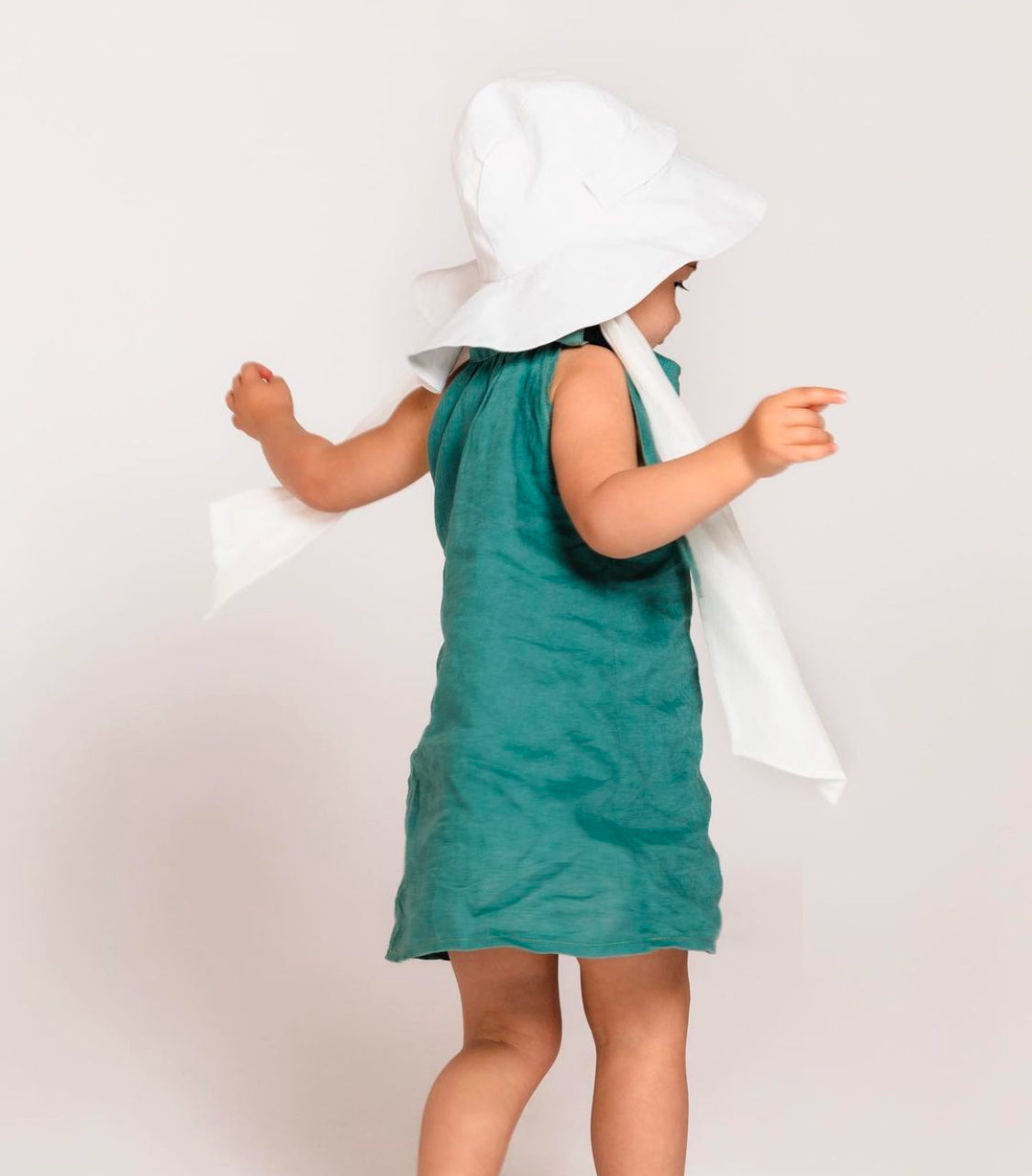 Pure Linen Bella Bow Dress