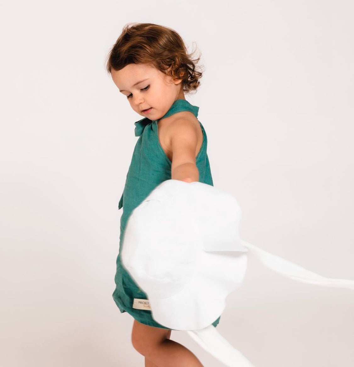 Pure Linen Bella Bow Dress